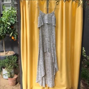 Intermix hi-low silk dress NWT